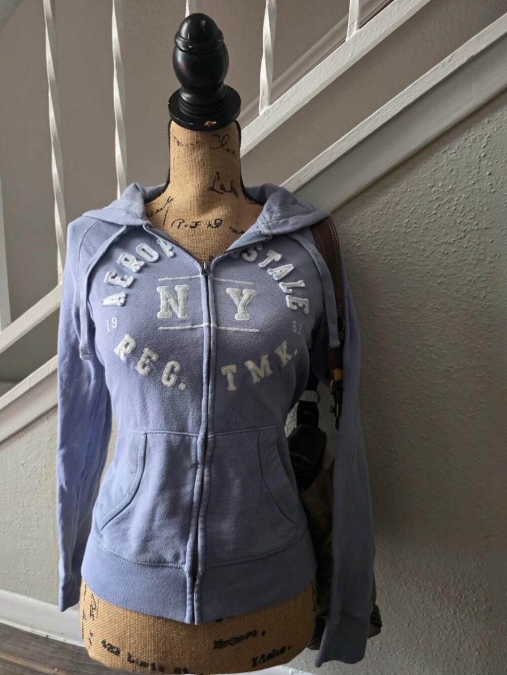 Aeropostale blue zip up hoodie Size XS